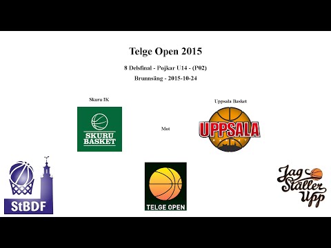 Skuru Basket (P02 Grön) mot Uppsala Basket - Telge Open - 2015-10-24