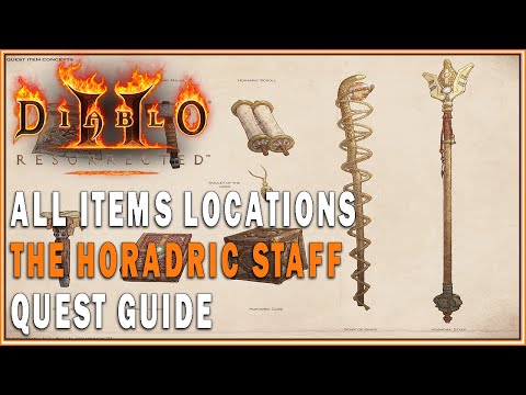 DIABLO 2 RESURRECTED - How to Make The Horadric Staff (The Horadric Staff & Tainted Sun Quest Guide)