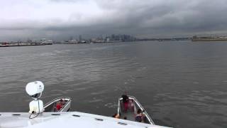 High speed ferry into Boston from Hingham.
