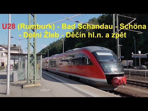 Hlášení ve vlaku / Zugansage: Bad Schandau - Děčín hl.n. / Tetschen | U28 | České dráhy / DB Regio