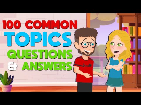 100 Common English Topics for Beginners (A1-A2) | English Conversation for English Speaking Practice