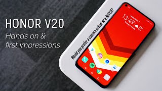 Honor V20: Detailed Hands On & 48MP CAMERA SAMPLES!