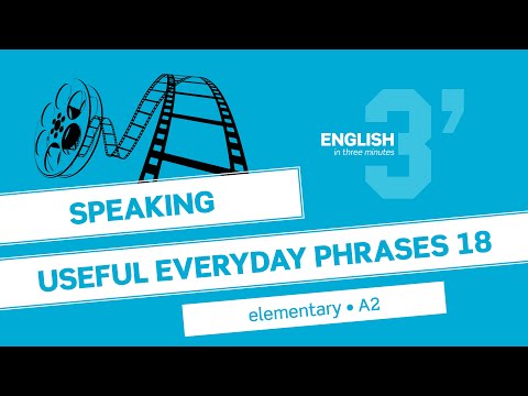 English in 3 minutes (Elementary / A2) - Speaking: Useful everyday phrases 18