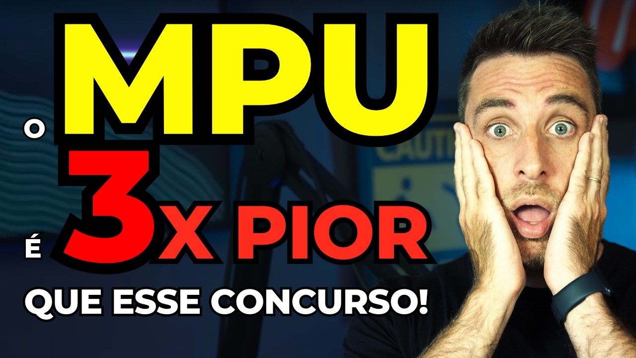 [O CURSINHO NÃO FALA ISSO] O MPU é BEM PIOR que esses 3 CONCURSOS