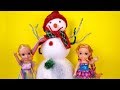 2020 New Year's party ! Elsa & Anna toddlers - Barbie - dance - singing - snowman - games