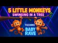 5 Little Monkeys Swinging In A Tree Baby Rave Jungle Dance Party By Miss Annette S Preschool