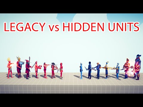 LEGACY Team vs HIDDEN UNITS Team - Totally Accurate Battle Simulator TABS
