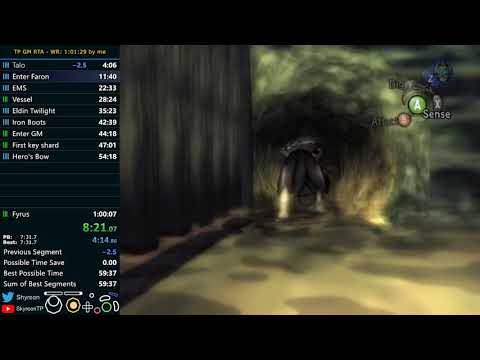 Twilight Princess Goron Mines RTA Speedrun in 59:38 by Skyreon
