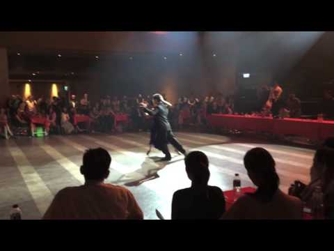  Vanesa Villalba  and  Facundo Piñero  are  dancing  to  "  A Evaristo Carriego  "  by  Forever Tango  at  Taipei Tango Festival  in  2016