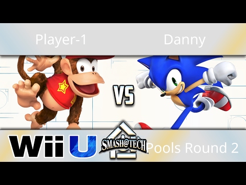 Smash@Tech 3/18/17 - Player-1 (Diddy Kong) vs Danny (Sonic) - Smash 4 Pools Round 2