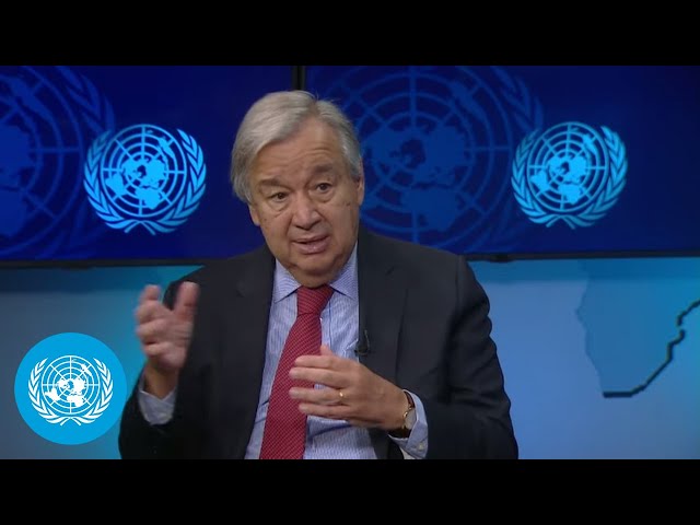 GA76: António Guterres talks to UN News