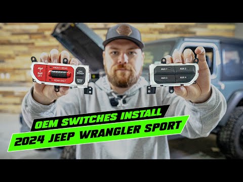 2024 Jeep Wrangler Aux Switches & Rubicon Locker Buttons Install
