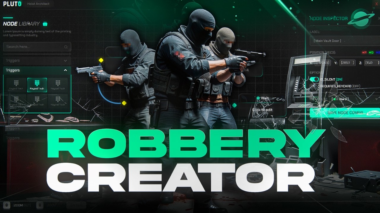 Robbery Creator Script | Create Any Heist In-Game (ESX/QBCore/QBOX) - Pluto Dev thumbnail 2