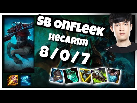 Hecarim vs Kayn SB OnFleek JUNGLE (8/0/7) Gameplay Replay - Patch 10.23
