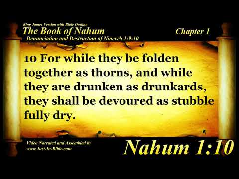Nahum Chapter 1 - Bible Book #34 - The Holy Bible KJV Read Along Audio/Video/Text (1st recording)