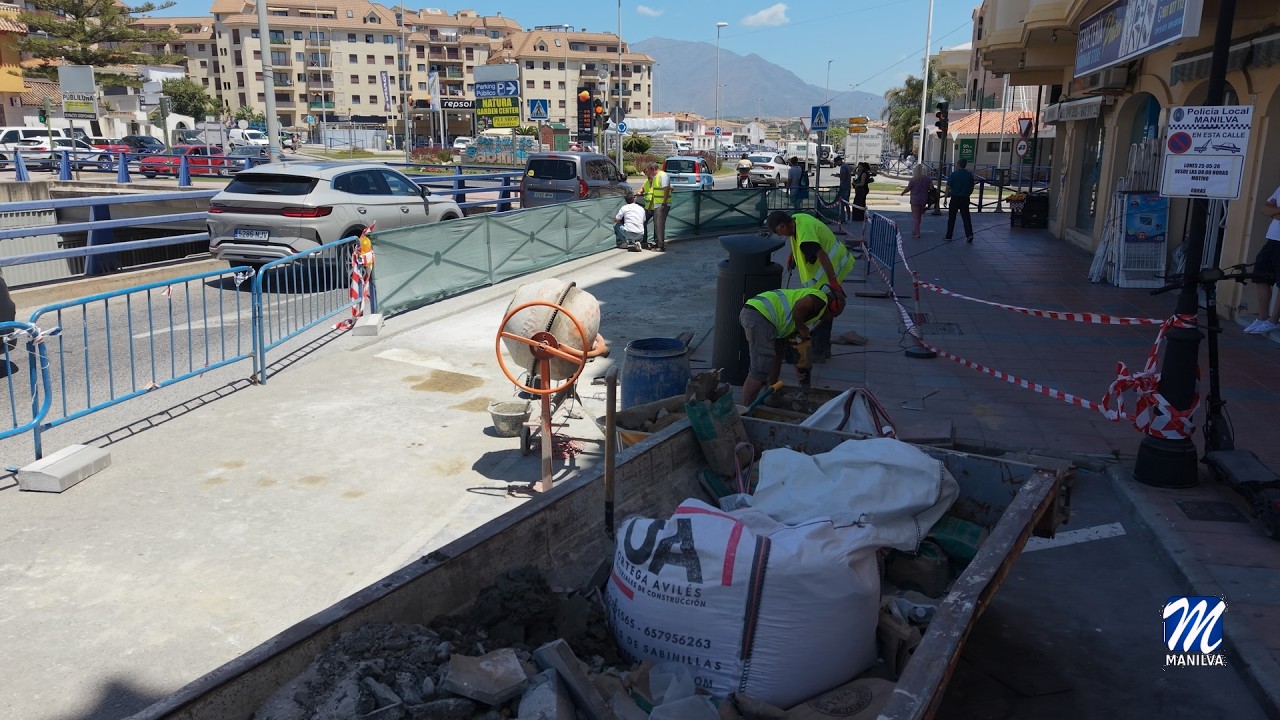 A muy buen ritmo los trabajos del vial de Sabinillas A muy buen ritmo los trabajos del vial de Sabinillas
