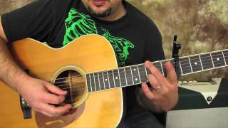Beatles - Here Comes the Sun - Acoustic Guitar Lessons - George Harrison