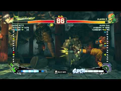 SSFIVAE~ Guy (SmSt6 ACT2) vs.  Dhalsim (mukin bus) HD