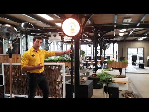 SUNRED | Šildytuvas | IND-2100H, Indus II Bright Kabantis | Infraraudonųjų spindulių | 2100 W | Juodas | IP44 video