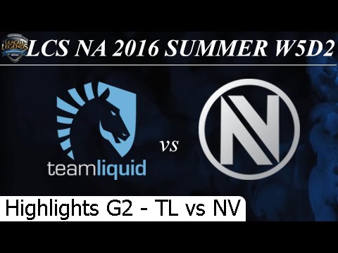 TL vs NV Game 2 Highlights 02/07/2016 - LCS NA Summer 2016 W5D2M6 Team Liquid vs Team Envy