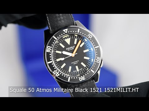 Squale 50 Atmos Militaire Black 1521 1521MILIT.HT