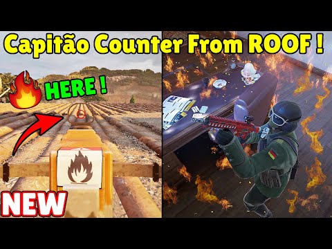 The * NEW * 1 Million IQ [ Capitão ] Trick To Counter Astro. Room From ROOF ! - Rainbow Six Siege
