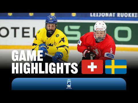 Хоккей Highlights: Switzerland vs Sweden | 2024 #U18MensWorlds