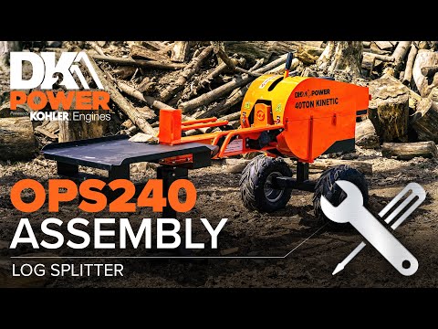 How-to: "DK2 POWER | OPS240 40-Ton 7 HP Kinetic Log Splitter | Assembly"