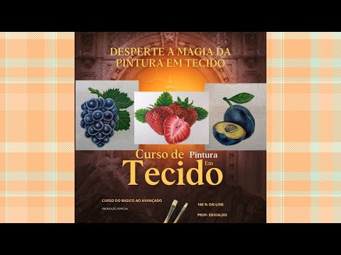 CURSO DE PINTURA EM TECIDO - Curso de Pintura Em Tecido 2.0 -  Pintura em Tecido.