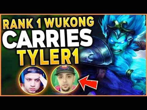 #1 WUKONG WORLD PUTS TYLER1 ON HIS BACK!! REWORKED WUKONG GAMEPLAY - League of Legends
