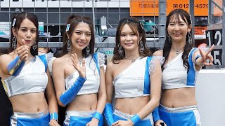 スーパーGT2022 第6戦 SUGO㊲ ペピさん 涼野はるかさん 桐生もえこさん 上運天美聖さん TWSプリンセス2022 レースクイーン Syntium LMcorsa GT300 60号車