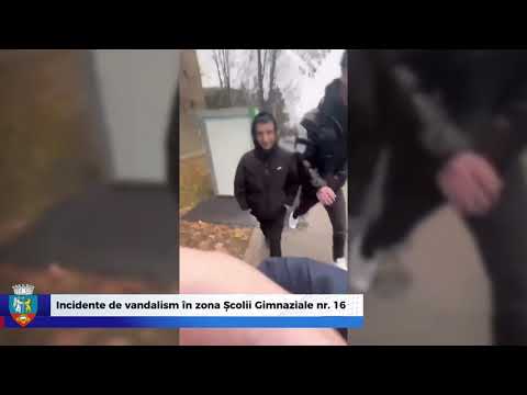 Incidente de vandalism în zona Școlii Gimnaziale nr. 16 din Oradea