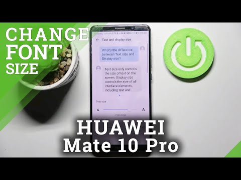 How to Change Font Size on Huawei Mate 10 Pro – Change Text Size