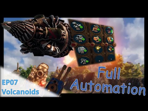 Full automation of production and module management | Volcanoids Let's Play EP07 | Hard Difficulty