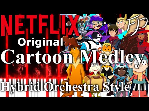 Netflix Original Cartoon Medley, Epic Hybrid Orchestra Style | Fullmetal Pianist