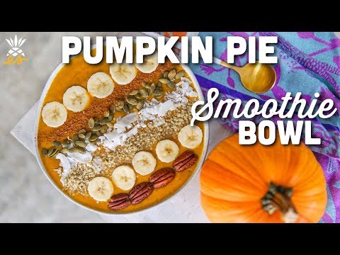 Pumpkin Pie Protein Smoothie Bowl | Raw Vegan