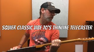 Video thumbnail for Squier Classic Vibe 70's Thinline Telecaster Demo by Ben Coombs