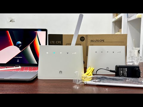 Huawei B311 Universal 4G Router Unboxing, Connecting and Setup.