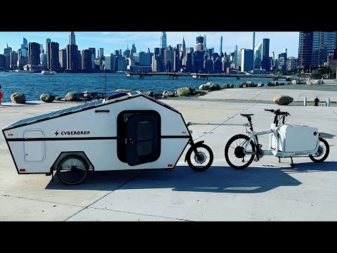 Meet Cyberdrop: The Cybertruck-inspired Ebike Trailer Adventure