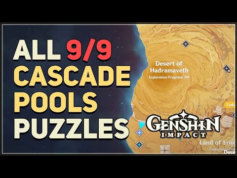 All Cascade Pools Puzzles Genshin Impact