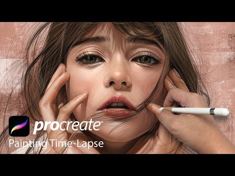 portrait painting using ipad procreate by vincent chu