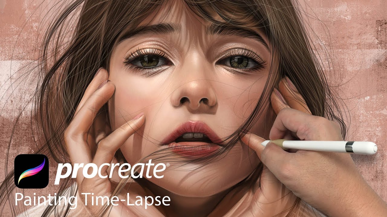 Portrait painting using ipad procreate by Vincent Chu