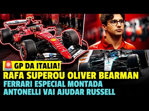 RAFA SUPEROU BEARMAN EM TESTE! ANTONELLI VAI AJUDAR RUSSELL! CARROS MAIS LENTOS NO GP DA ITALIA