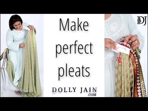 Perfect Saree Pleats Tutorial using Saree Pegs