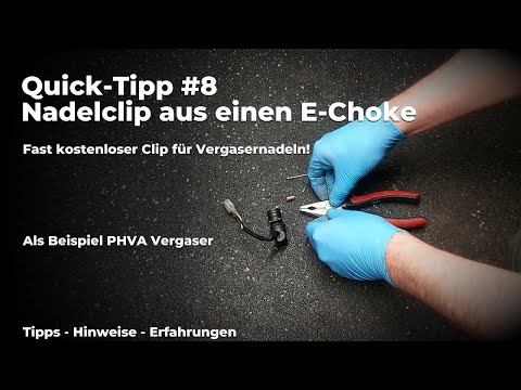 Quick Tip #8: Needle clip from an old electric choke as an example on the Dellorto PHVA carbureto...