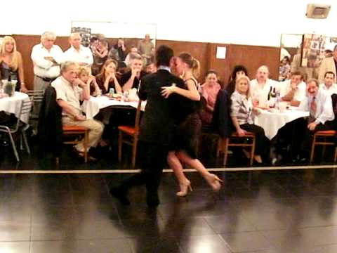  Andrea Misse  and  Javier Rodriguez  are  dancing  to  the  tango  "  Champagne Tango  "