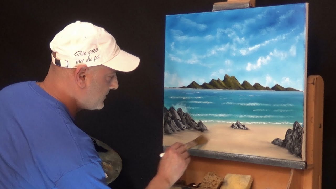 Gratis schilderles : S02-AFL:01 - Tropisch eiland