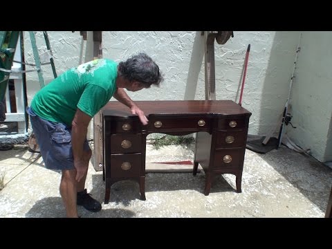 Making an antique desk look BRAND NEW
