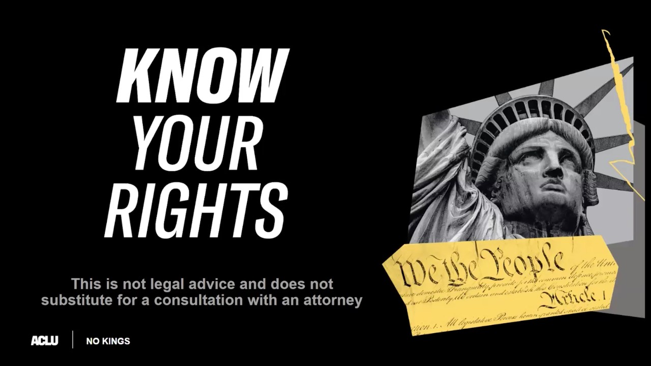 Know Your Rights: Protest Rights and Safety Practices (for all No Kings Attendees) 3.18.26