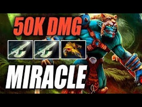Miracle • Huskar • 50K DMG — Pro MMR Gameplay Dota 2